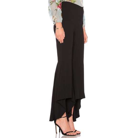 SOLD! ❤️ Alice + Olivia Jinny High-Low Flared-Leg Pants in Black - Picture 2 of 15